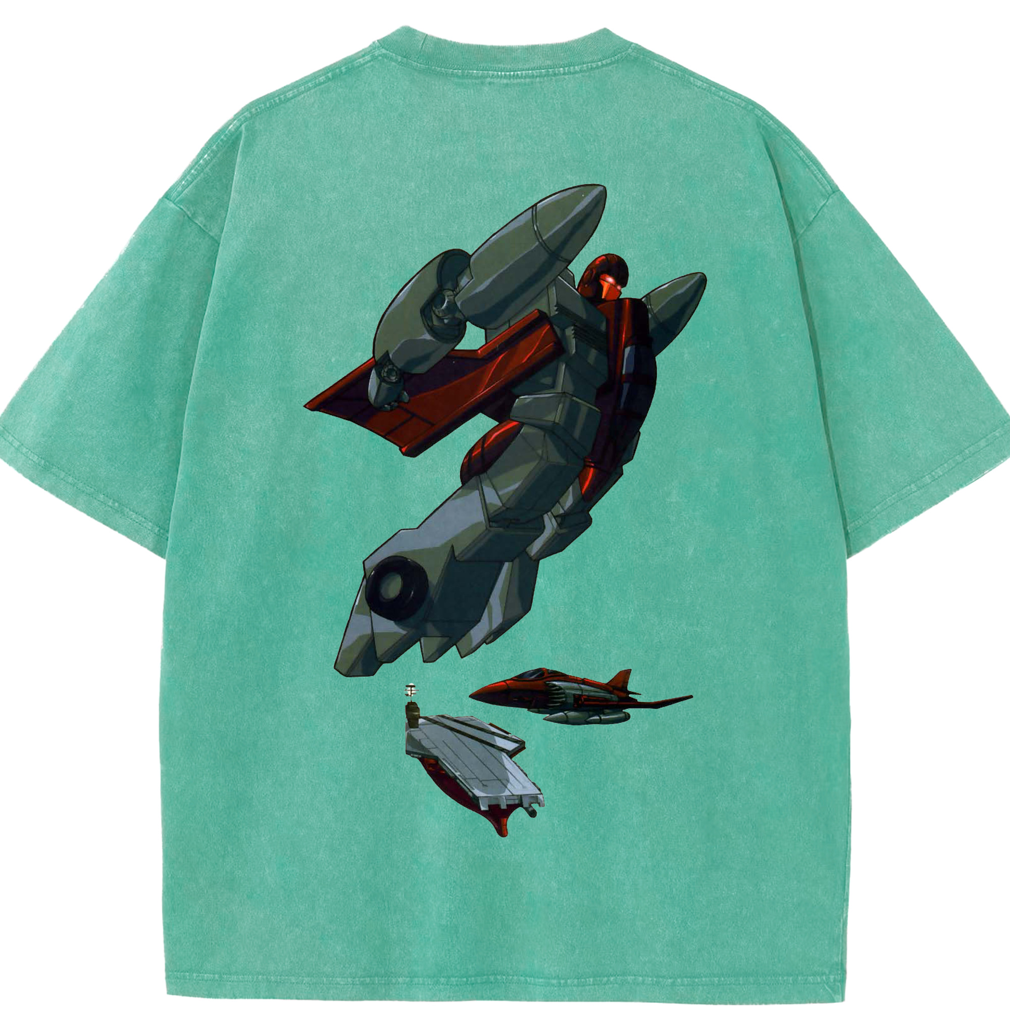 （画像用）  綿100% ヴィンテージ風 半袖Tシャツ（背面プリント）